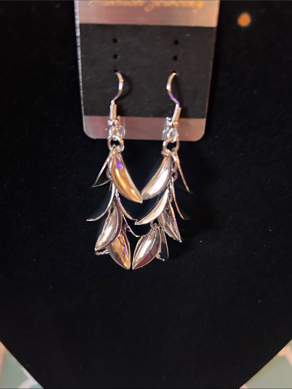 Silver Leaf Dangle Earrings - Elegant Women’s Jewelry